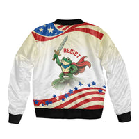 Hands Off Portland Bomber Jacket Resist Frog - Wonder Print Shop
