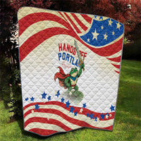 Hands Off Portland Quilt Resist Frog - Wonder Print Shop