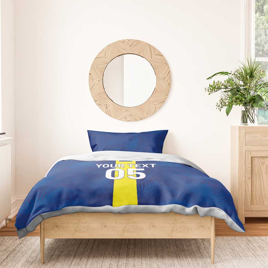 Custom Curacao Football Bedding Set Go Champions Flag Style - Wonder Print Shop
