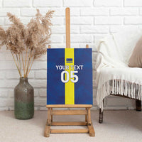Custom Curacao Football Canvas Wall Art Go Champions Flag Style - Wonder Print Shop