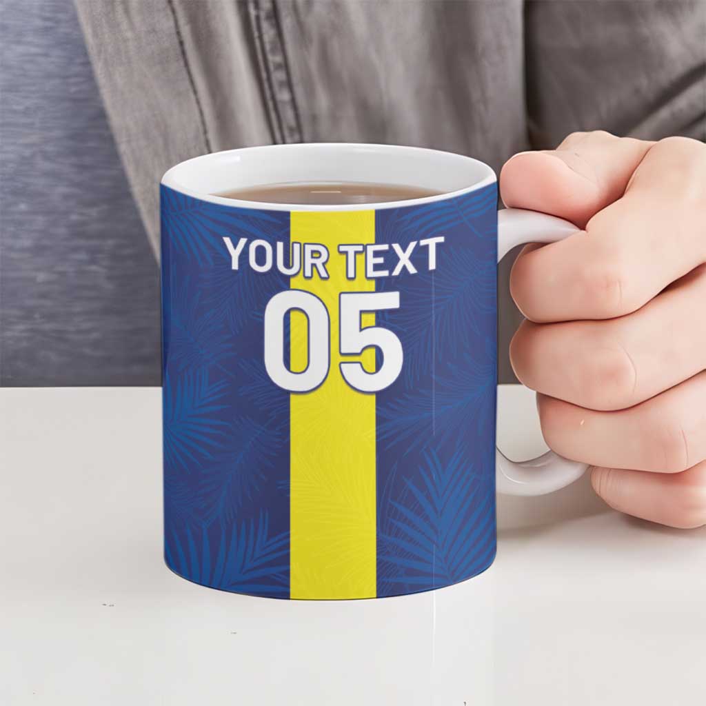 Custom Curacao Football Ceramic Mug Go Champions Flag Style - Wonder Print Shop