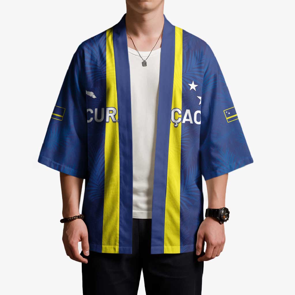Custom Curacao Football Kimono Go Champions Flag Style - Wonder Print Shop