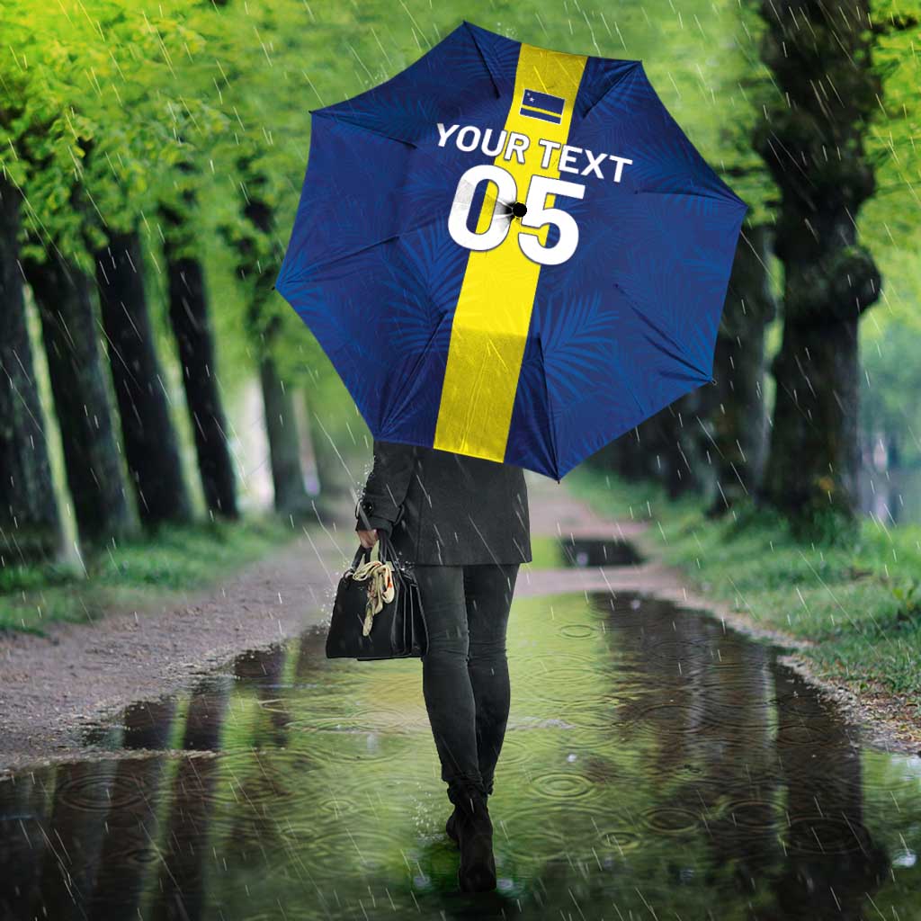Custom Curacao Football Umbrella Go Champions Flag Style - Wonder Print Shop