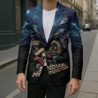 American Indian Legendary Motorcycle Blazer Native American Retro Rider - Wonder Print Shop