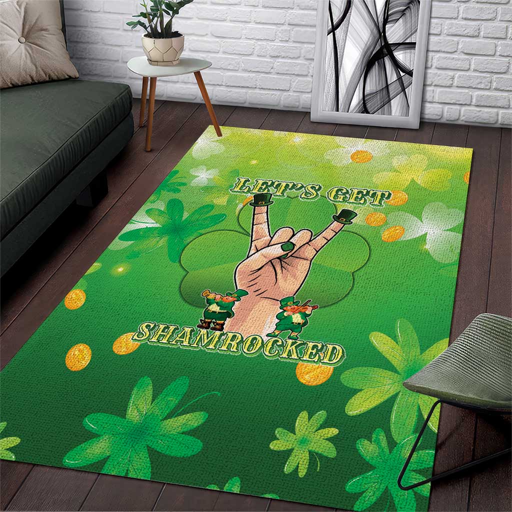 St Patrick's Day Area Rug Ready To Shamrock