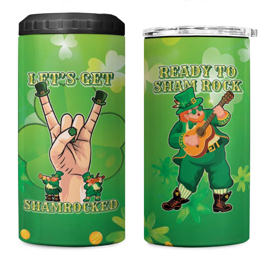 St Patrick's Day 4 in 1 Can Cooler Tumbler Ready To Shamrock