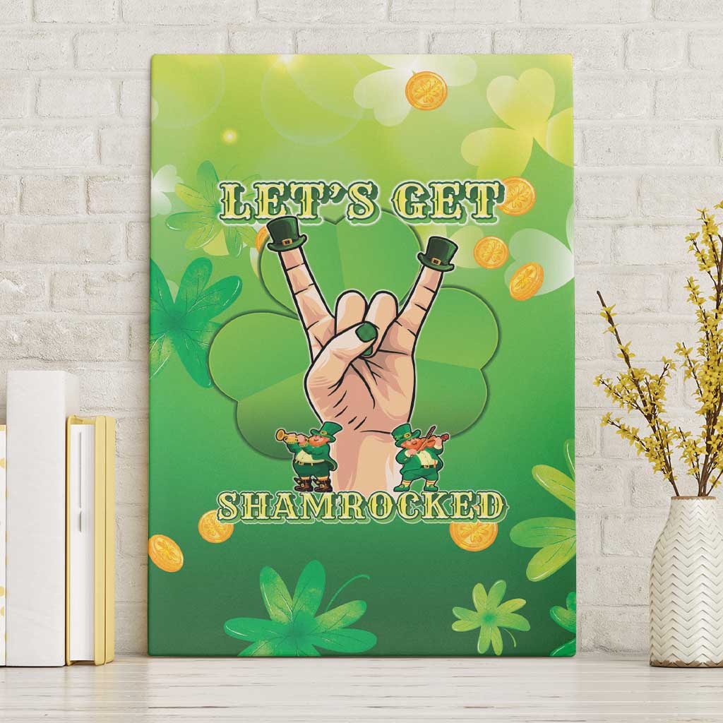 St Patrick's Day Canvas Wall Art Ready To Shamrock