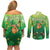 St Patrick's Day Couples Matching Off Shoulder Short Dress and Long Sleeve Button Shirt Ready To Shamrock