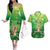 St Patrick's Day Couples Matching Off The Shoulder Long Sleeve Dress and Hawaiian Shirt Ready To Shamrock