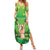 St Patrick's Day Family Matching Summer Maxi Dress and Hawaiian Shirt Ready To Shamrock