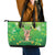 St Patrick's Day Leather Tote Bag Ready To Shamrock