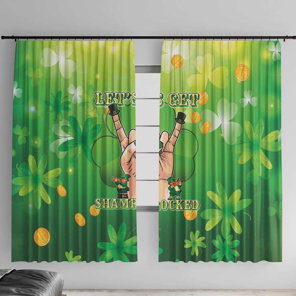 St Patrick's Day Window Curtain Ready To Shamrock