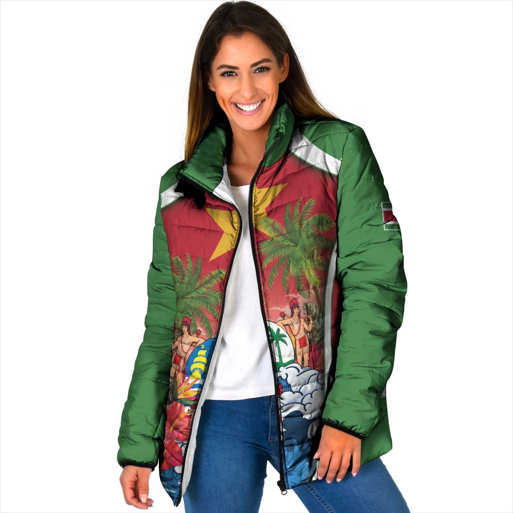 Suriname Ketikoti Padded Jacket Happy Emancipation Day - Wonder Print Shop