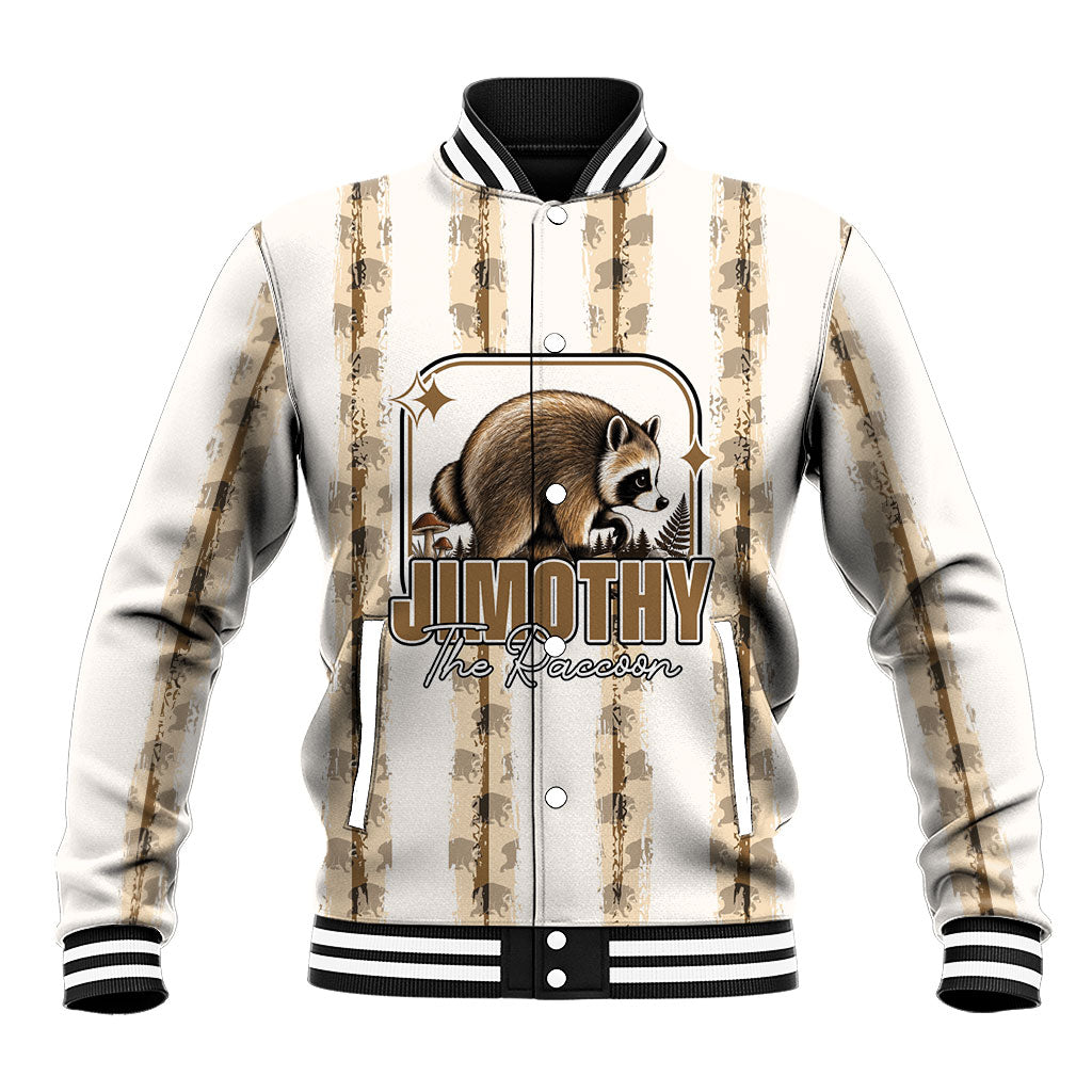 Jimothy The Raccoon Baseball Jacket Seattle Trash Panda Lover