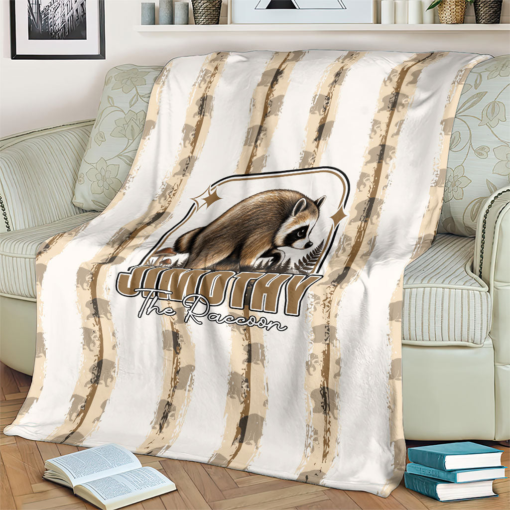 Jimothy The Raccoon Blanket Seattle Trash Panda Lover