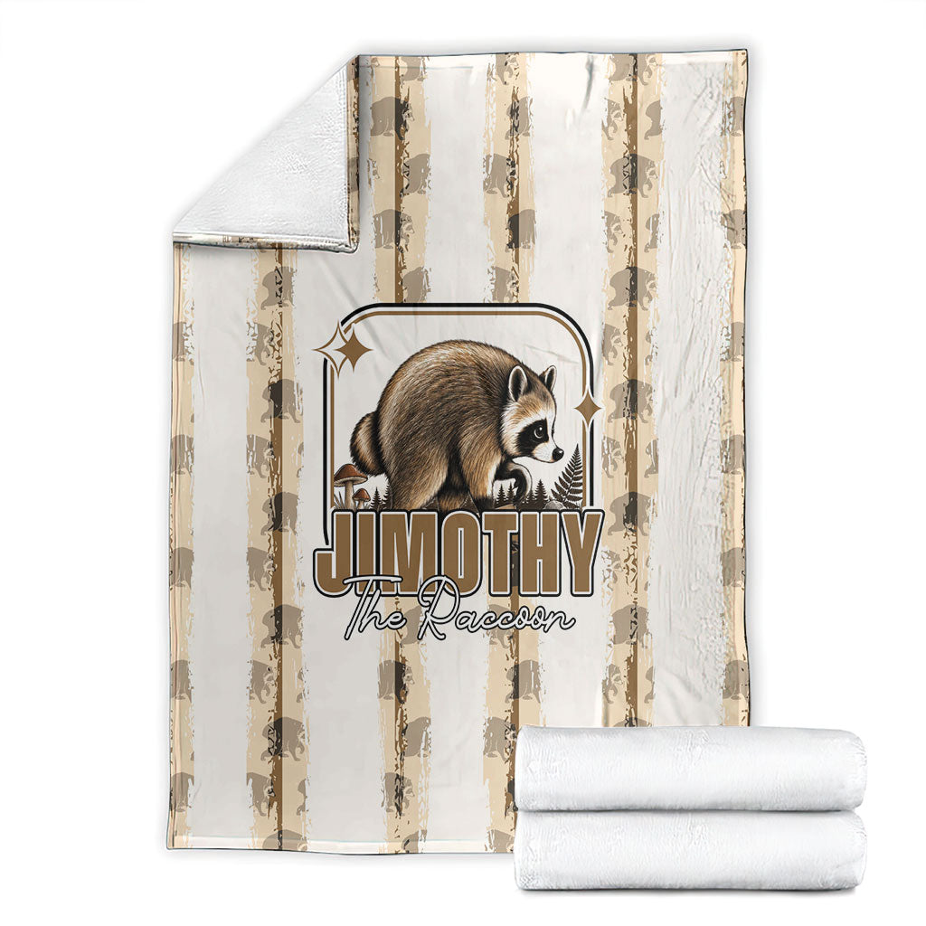 Jimothy The Raccoon Blanket Seattle Trash Panda Lover
