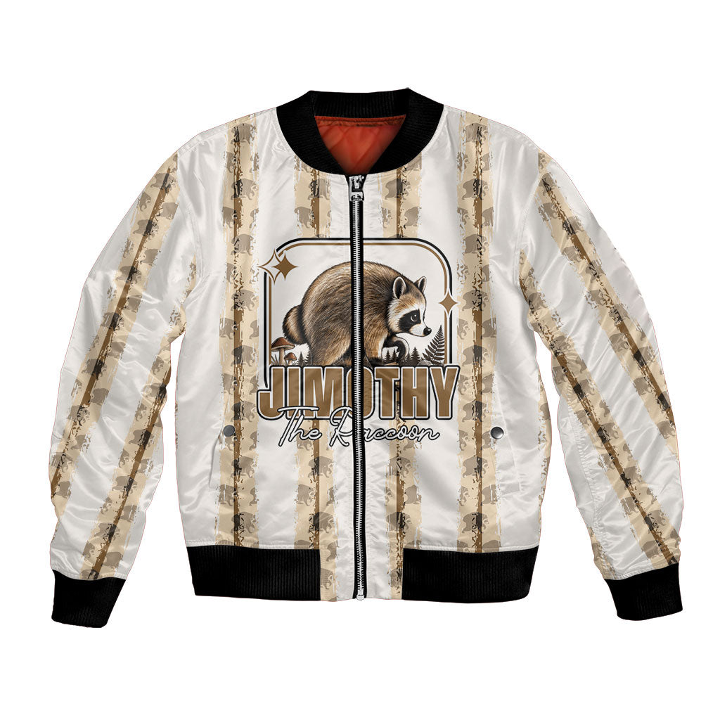 Jimothy The Raccoon Bomber Jacket Seattle Trash Panda Lover