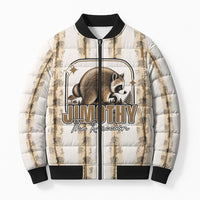 Jimothy The Raccoon Bomber Puffer Jacket Seattle Trash Panda Lover