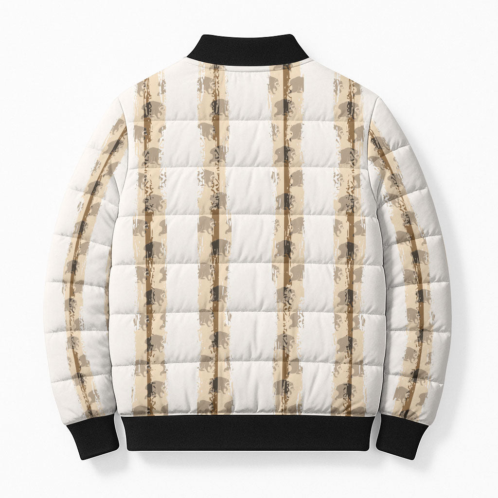 Jimothy The Raccoon Bomber Puffer Jacket Seattle Trash Panda Lover