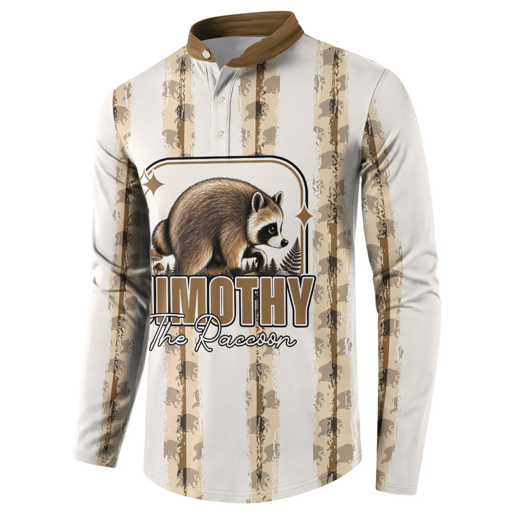 Jimothy The Raccoon Button Sweatshirt Seattle Trash Panda Lover