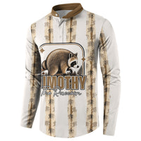 Jimothy The Raccoon Button Sweatshirt Seattle Trash Panda Lover