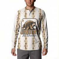Jimothy The Raccoon Button Sweatshirt Seattle Trash Panda Lover