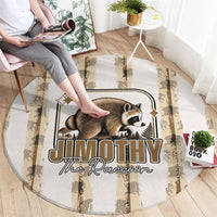 Jimothy The Raccoon Round Carpet Seattle Trash Panda Lover