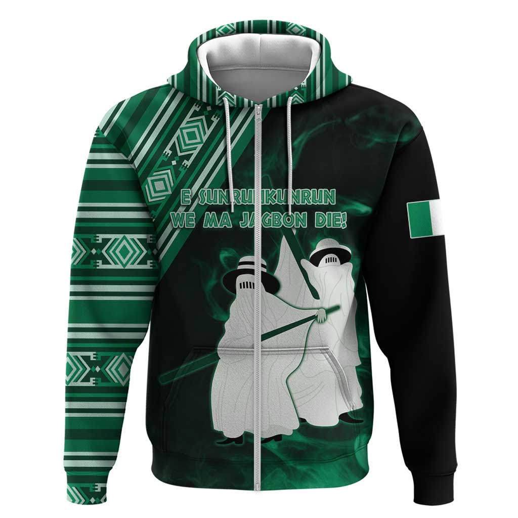 Nigeria Yoruba Festival Zip Hoodie Eko Spirit Eyo Masquerade LT05 - Wonder Print Shop