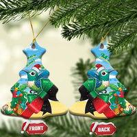 Martinique Christmas Ceramic Ornament Santa Hummingbird - Wonder Print Shop