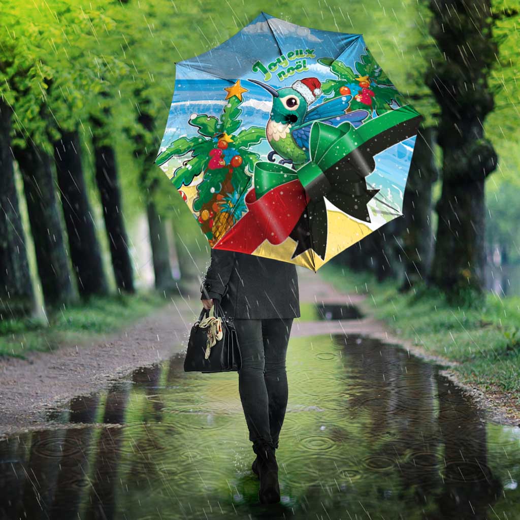 Martinique Christmas Umbrella Santa Hummingbird - Wonder Print Shop