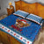 Scotland Christmas Quilt Bed Set Mooey Xmas Highland Cow