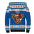 Scotland Christmas Sherpa Hoodie Mooey Xmas Highland Cow