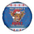 Scotland Christmas Spare Tire Cover Mooey Xmas Highland Cow