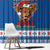 Scotland Christmas Window Curtain Mooey Xmas Highland Cow