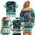 Iceland Christmas Family Matching Off Shoulder Short Dress and Hawaiian Shirt Icelandic Folklore Evil Mother Gryla LT05 - Wonder Print Shop