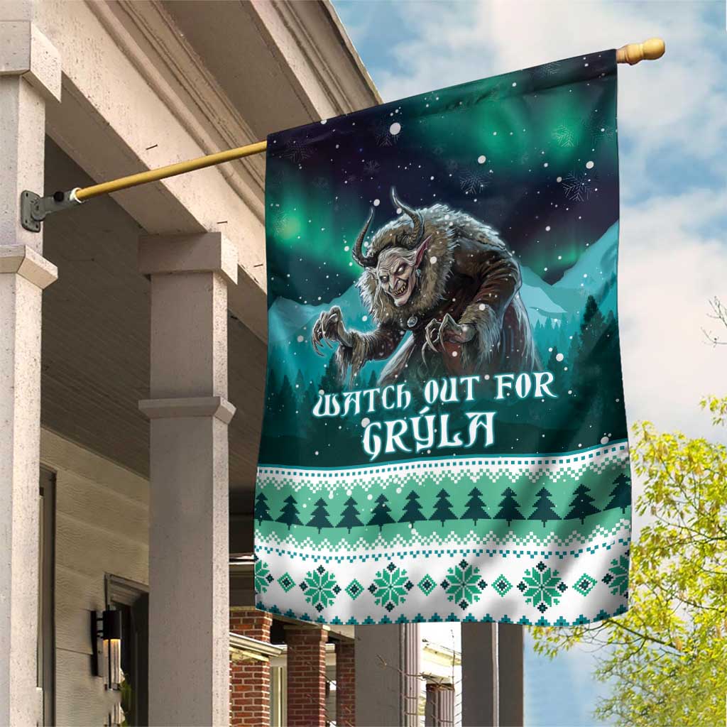 Iceland Christmas Garden Flag Icelandic Folklore Evil Mother Gryla LT05 - Wonder Print Shop