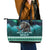 Iceland Christmas Leather Tote Bag Icelandic Folklore Evil Mother Gryla LT05 - Wonder Print Shop