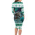 Iceland Christmas Long Sleeve Bodycon Dress Icelandic Folklore Evil Mother Gryla LT05 - Wonder Print Shop