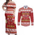 Poland Christmas Couples Matching Off Shoulder Maxi Dress and Long Sleeve Button Shirt All I Want For Xmas Is Kielbasa LT05 - Wonder Print Shop