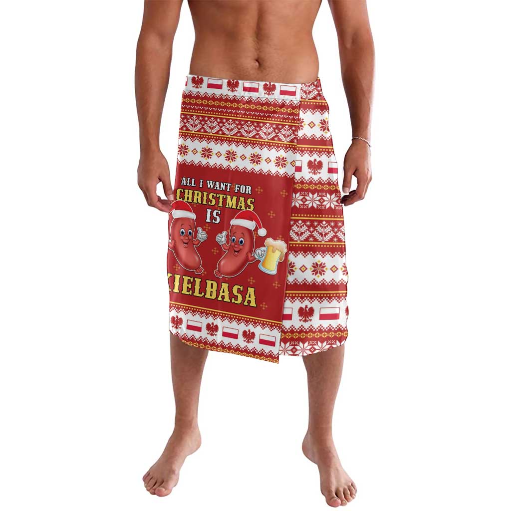 Poland Christmas Lavalava All I Want For Xmas Is Kielbasa LT05 - Wonder Print Shop