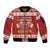 Poland Christmas Sleeve Zip Bomber Jacket All I Want For Xmas Is Kielbasa LT05 - Wonder Print Shop