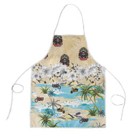 Indian Legendary Motorcycle Apron Tropical Style - Wonder Print Shop
