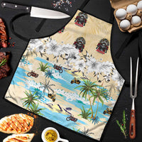 Indian Legendary Motorcycle Apron Tropical Style - Wonder Print Shop