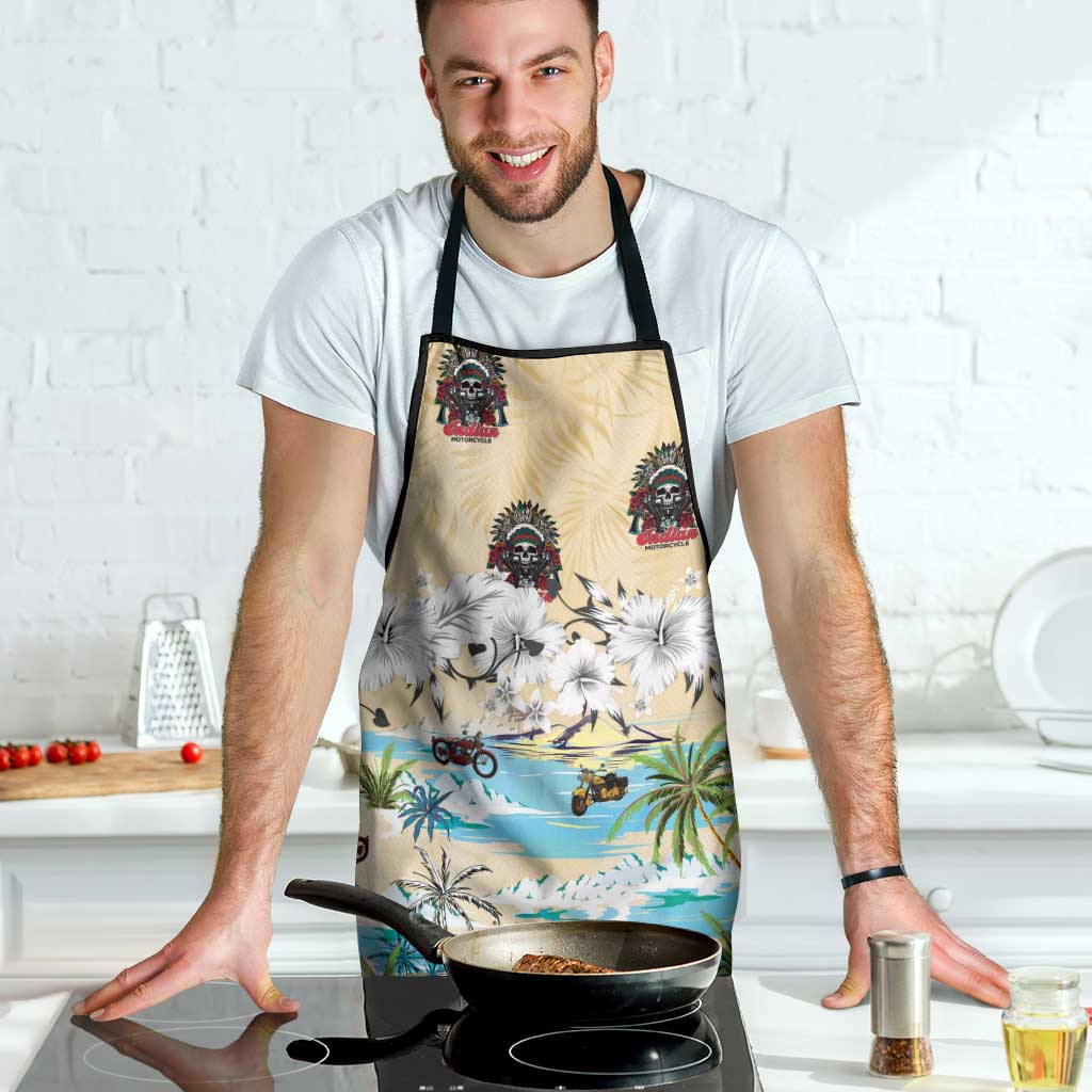 Indian Legendary Motorcycle Apron Tropical Style - Wonder Print Shop
