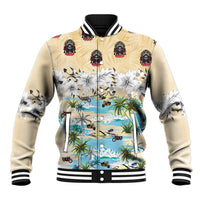 Indian Legendary Motorcycle Baseball Jacket Tropical Style - Wonder Print Shop
