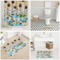 Indian Legendary Motorcycle Bathroom Set Tropical Style - Wonder Print Shop