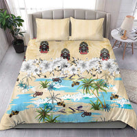Indian Legendary Motorcycle Bedding Set Tropical Style - Wonder Print Shop