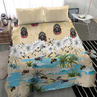 Indian Legendary Motorcycle Bedding Set Tropical Style - Wonder Print Shop
