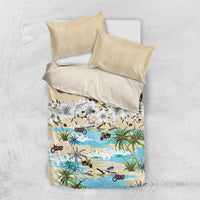 Indian Legendary Motorcycle Bedding Set Tropical Style - Wonder Print Shop