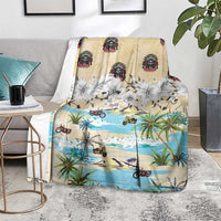 Indian Legendary Motorcycle Blanket Tropical Style - Wonder Print Shop